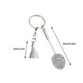 thumbnail image 2 of Hmgxay Badminton Keychain, Simulated Badminton Charm Pendant for Sports Lovers, Alloy Badminton Souvenir Keychain for Students, Unique Badminton-Themed Gift for Holidays, 2 of 8