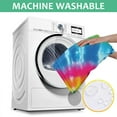 thumbnail image 6 of Colorful Rainbow Tie Dye Spiral Pattern Square Tablecloth,Waterproof Square Table Cover,Wipeable Spillproof Washable Table Cover for Home Kitchen Party Decor 60"x60"(152x152cm), 6 of 6