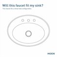 thumbnail image 4 of Moen 84153SRN Avri two-handle high arc bathroom faucet Spot Resist Brushed Nickel, 4 of 6