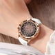 thumbnail image 3 of Reloj De Lujo Con Incrustaciones De Diamantes De Imitación En Forma De Flor Para Mujer, Reloj De Pulsera Con Correa De Cuero, Reloj De Cuarzo, 3 of 4