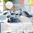 thumbnail image 2 of Blue Blocks Bedding Duvet Cover Set King Size 4 Pieces Modern Art Yellow Line Decor Soft Twill Plush Quilt Cover, Include 1 Duvet Cover 1 Flat Sheet And 2 Pillow, 2 of 7