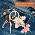 thumbnail image 4 of 2Pcs Cute Ballet Dancing Girl Pendant Keychain Women Rhinestone Ballerina Keyring, 4 of 5