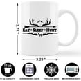 thumbnail image 4 of Eat Sleep Hunt Deer Hunting Ceramic Mug-11 Ounces Funny Camping Coffee Milk Tea Mug Cup,Campers Gift,Camping Lovers Gift,Hunters Gift, 4 of 4