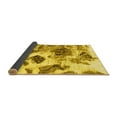 thumbnail image 2 of Ahgly Company Indoor Square Abstract Yellow Modern Area Rugs, 5' Square, 2 of 4