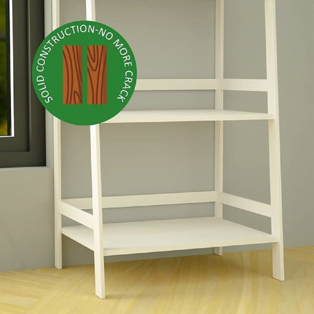 Kepooman 5 Tier Bookshelf, Modern Wood Bookcase, Storage Rack with Open Shelves, Standing Bookshelves Metal Frame Display Rack for Living Room, Bedroom, White Kepooman 5 Tier Bookshelf, Modern Wood Bookcase, Storage Rack with Open Shelves, Standing Bookshelves Metal Frame Display Rack for Living Room, Bedroom, White