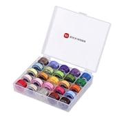 POOLIN EOC05 4in x 9.2in Embroidery Machine with Embroidery Spools Bundle - Red