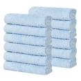 thumbnail image 3 of Superior Rayon from Bamboo Soft Face Towel Washcloth Set of 12, Light Blue, 3 of 13