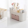 thumbnail image 4 of Cosmetic Storage PP Plastic Makeup Tool Box Jewelry Brush Organizer Case Table Storage Supplies, Light Pink, 4 of 9