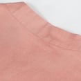 thumbnail image 5 of Ashirexll Short Sleeve Shirts for Women, Womens Summer Tops, Linen Embroidered 3/4 Sleeve Vintage Round Neck T-Shirt, 5 of 6