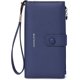thumbnail image 1 of Cartera para mujer con bloqueo RFID, de piel sintética con pantalla táctil, plegable, con tarjetero y bolsillo con cremallera., 1 of 5