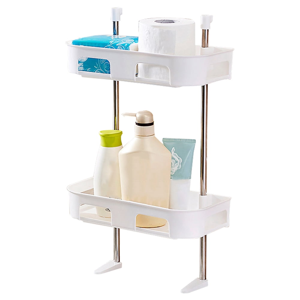 Toilet Storage Rack MultiTiers Bathroom Shelf Adhesive Wallmounted