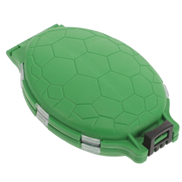 Miangastore Fishing Hook Box Compression and Impact Resistant Waterproof Turtle Hook Box Accessories (Green)
