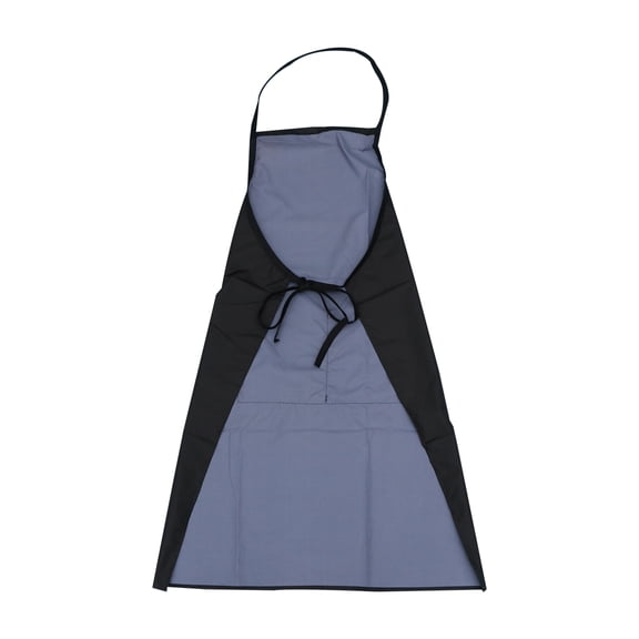 VERDANVERSE Sleeveless Black Waterproof Apron for Kitchen and Hairdressing with Large Pockets