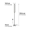 thumbnail image 3 of Artika Leni Modern LED Floor Lamp, Plug In, Black, 3 of 8