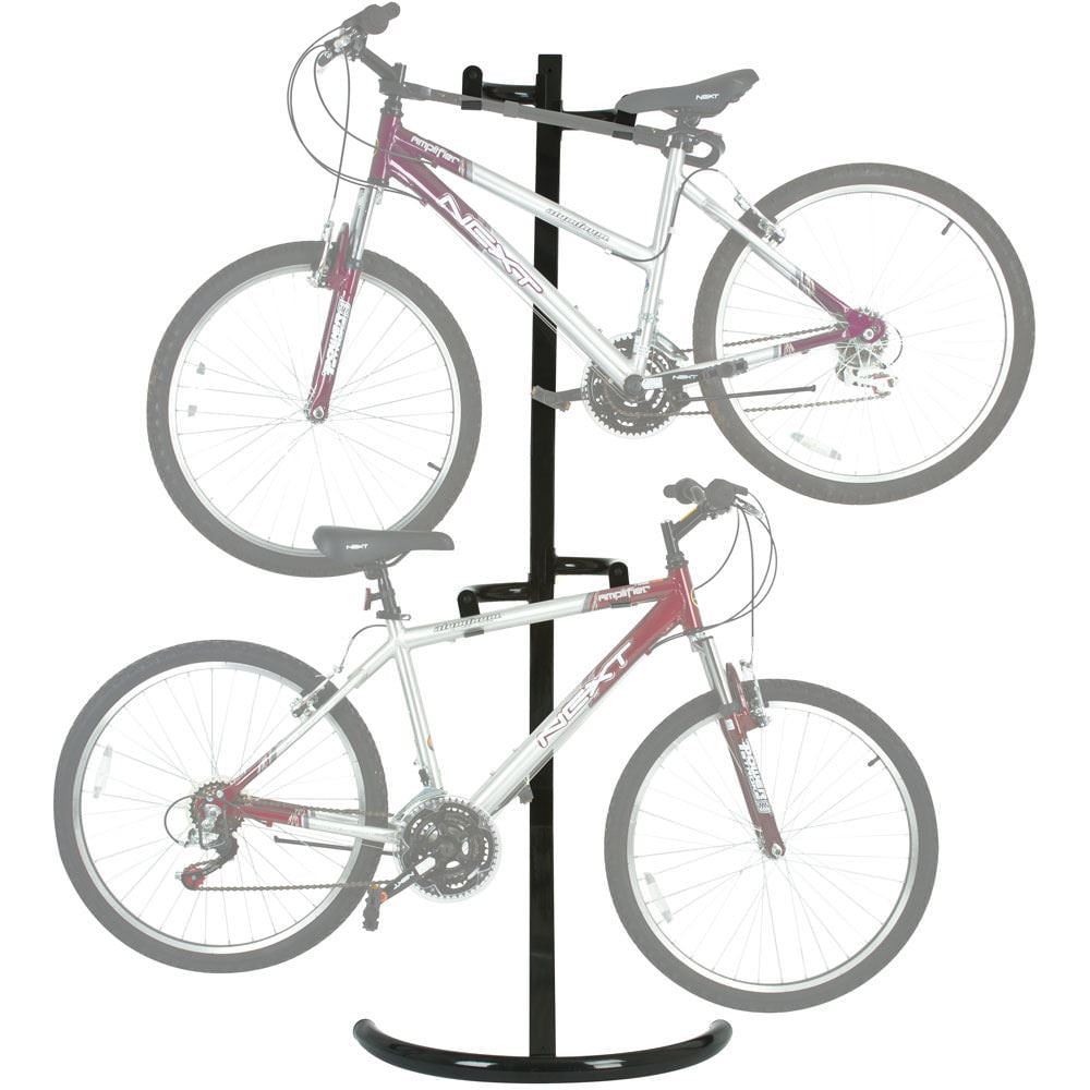 wall mounted bike rack for 2 bikes