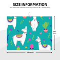 thumbnail image 2 of Llama Alpaca Cactus Cartoon Large Kitchen Drying Mat 18x24 Inch Ultra Absorbent Dish Drying Mats Foldable Countertop Protector, 2 of 8