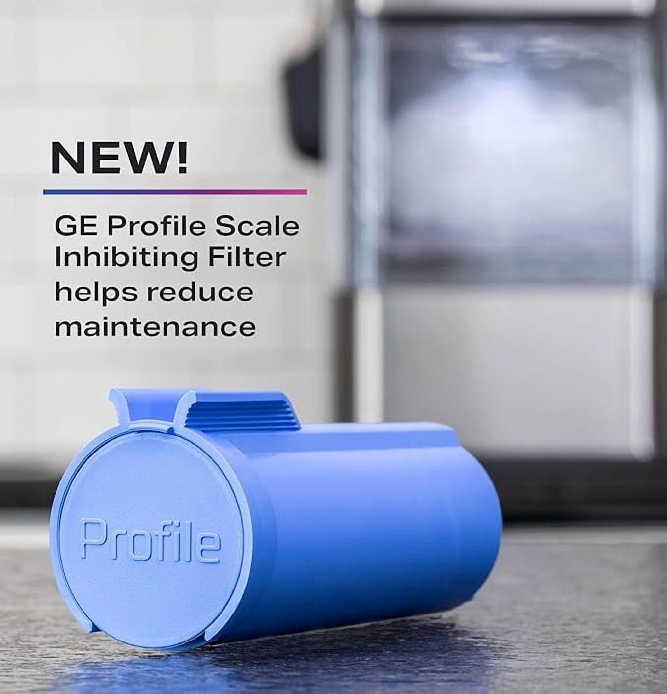 GE Profile Scale Inhibiting Filter, Replacement Water Filter for Opal Nugget Ice Maker, Cleans and Filters Water for Fresh Ice, Replace Every 3 Months for Best Results, Easy Install, 1 Pack