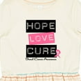 thumbnail image 4 of Inktastic Breast Hope Love Cure Girls Toddler Dress, 4 of 5