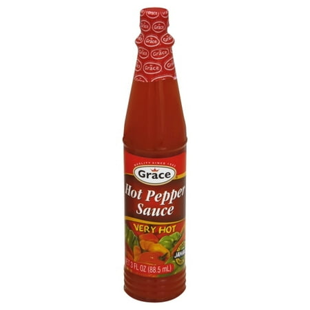 GraceKennedy Grace  Hot Pepper Sauce, 3 oz