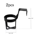 thumbnail image 2 of 2pcs Car Cup Holder Expander Auto Telescopic Water Bottle Drinks Container Car Coffee Cup Storage Rack for Car Vehicles, 2 of 5