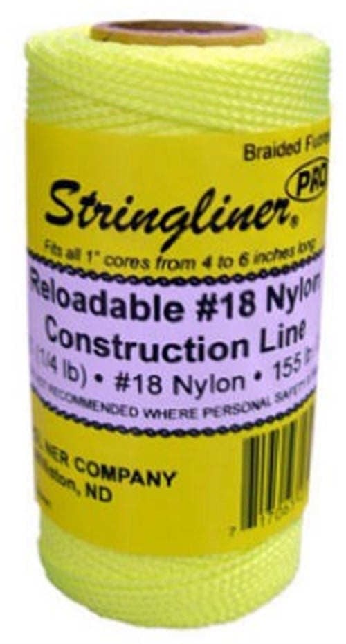 Fluorescent Pink STRINGLINER COMPANY 35462 Braided Construction Line Roll 