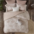 thumbnail image 3 of JERFIT Blush King Jacquard Comforter Set, Geometric Pattern 100% Cotton Bedding Set with 2 Shams, Reversible Farmhouse Style, 3 of 10