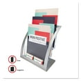 thumbnail image 6 of Deflecto 3-Tier Literature Holder, Leaflet Size, 11.25" W x 6.94" D x 13.31" H, Silver, 6 of 9