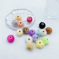 thumbnail image 4 of XmhyTop-A 100pcs 0.79in Fluffy Faux Fur Pom Poms Beads for DIY Jewelry Making Handicrafts Accessories-F27, 4 of 4