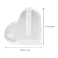 thumbnail image 2 of 2pcs Acrylic Heart Shaped Rose Display Stands for Flower Stem Holder Base, 2 of 8