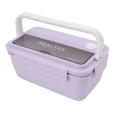 thumbnail image 1 of Lunch Container, Divider Designed Bento Box 1400ml Microwave Safe With Chopsticks For Students Purple,Green,Blue Yellow,Pink, 1 of 8