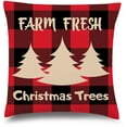thumbnail image 1 of Awkward Styles Christmas Pillow Covers Christmas Home Decor Xmas Throw Cushion Case Farm Tree Pillow, 1 of 2