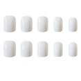 thumbnail image 4 of LLC Pure Color Square False Nails - 72 Pieces, Short Length, White - for Wedding Party, Women & Girls, 4 of 4