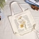 thumbnail image 4 of Bolsa de lona con cremallera de hombro Flores Arte (manzanilla) Likrtyny Para Estrenar, 4 of 9
