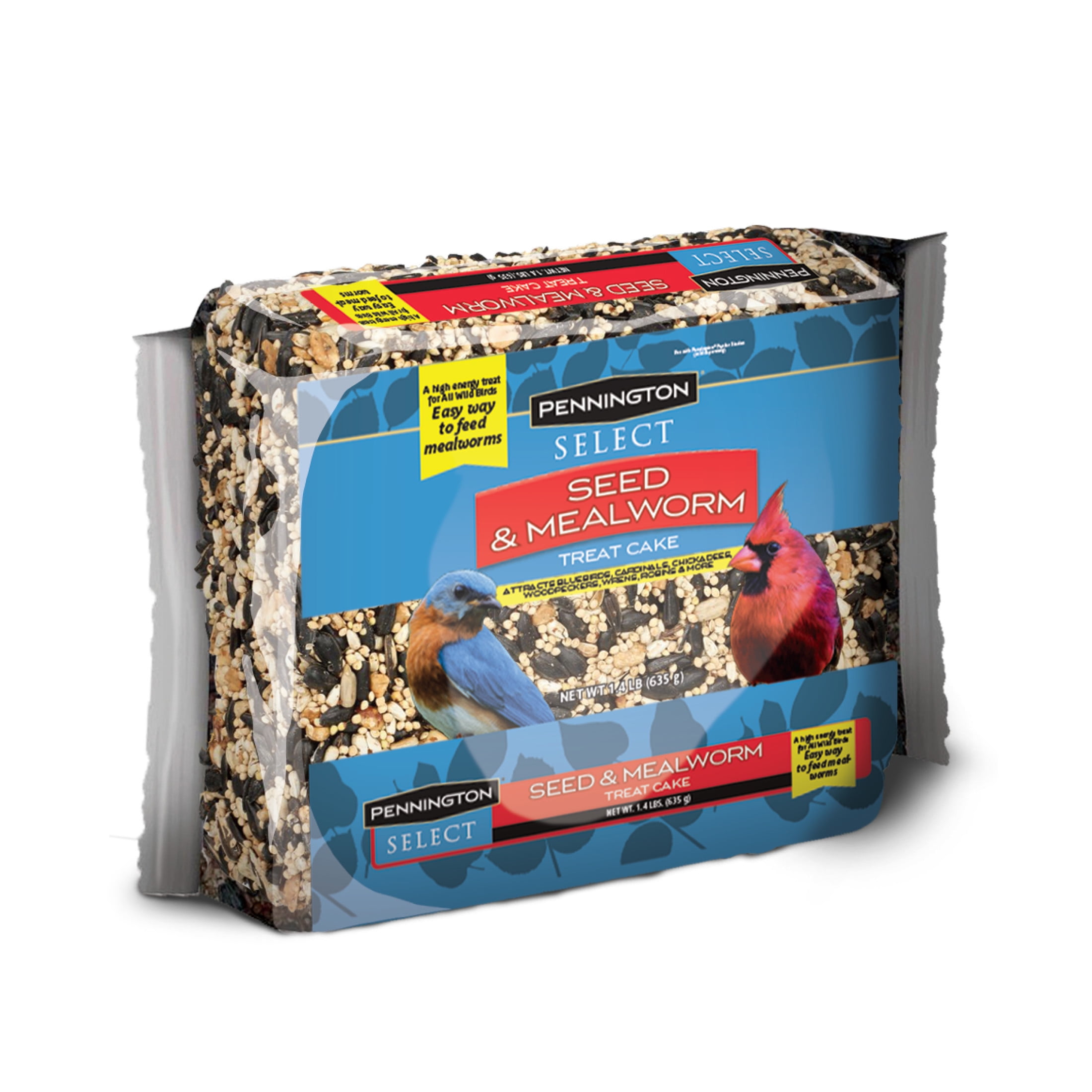 Pennington Select Seed & Mealworm Treat Cake, Wild Bird Feed and Seed, 1.4 lb. Pennington Select Seed & Mealworm Treat Cake, Wild Bird Feed and Seed, 1.4 lb.