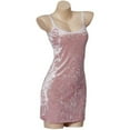 thumbnail image 3 of Women's Pink Crushed Velvet Dress, 3 of 7