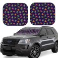 thumbnail image 1 of Balery Mexican Frogs Parasol para parabrisas de coche de 2 piezas | Parasol plegable para parabrisas delantero de coche para la mayoría de sedanes-Medium, 1 of 6