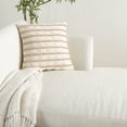 thumbnail image 4 of Nourison Life Styles Woven Lines And Dots Blush Decorative Throw Pillow , 18"X18", 4 of 5