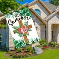 thumbnail image 3 of Hello Summer Christian Cross Stand Garden Flag 28 x 40 Inch Double Sided Summer Christian Large House Flag for Home Party Porch Yard Outdoor Decor, 3 of 6