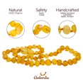 thumbnail image 4 of Amberalia Set of Amber Necklace 13" (33cm) ands Amber Bracelet 5.5" (14cm) Genuine Baltic Amber, Lab Tested Raw Lemon, 4 of 6