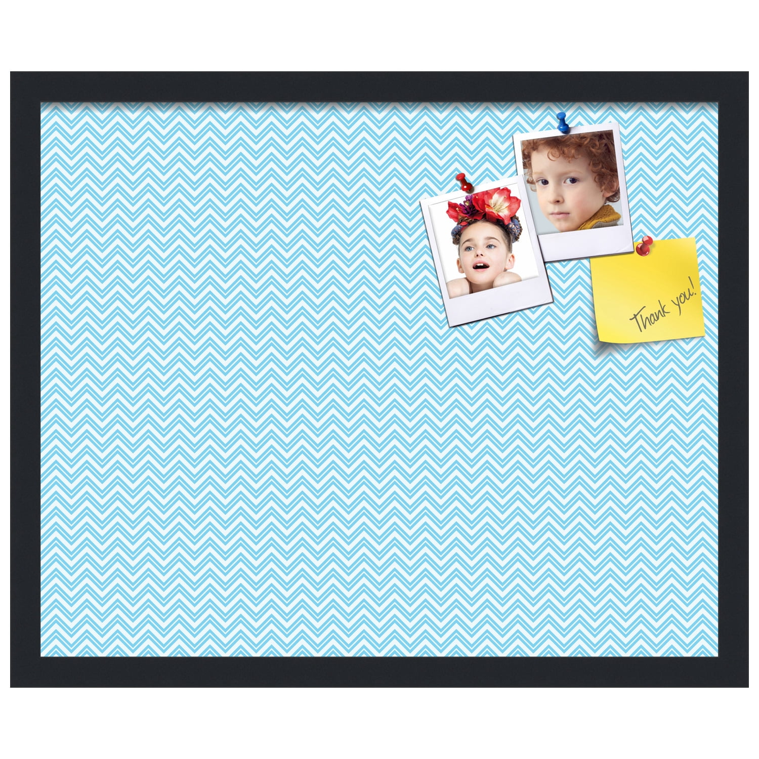PinPix ArtToFrames 20x16 Custom Cork Bulletin Board    Poster Board Has a Fabric Style Canvas Finish, Framed in Satin Black (PinPix-247)