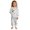 AB106 White, variant on Bainana Unisex Kids Christmas Diy Pajamas Cartoon Print Long Sleeve T-Shirt Pants Sleepwear Boys And Girls Theme Party Clothes Set, Size 2-3 Years