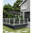 thumbnail image 4 of Luku 10x10 Ft Aluminum Pergola, Outdoor Metal Pergola with Adjustable Canopy, Reinforced Frame Outdoor Shelter for Backyard, Lawn and Deck, 4 of 7