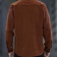 thumbnail image 4 of Men's Casual Corduroy Padded Jacket for Autumn Winter Fashion Textured Outerwear Comfortable Warm Large Size Coat Mens Casual Crew Neck Basic Tees, 4 of 4