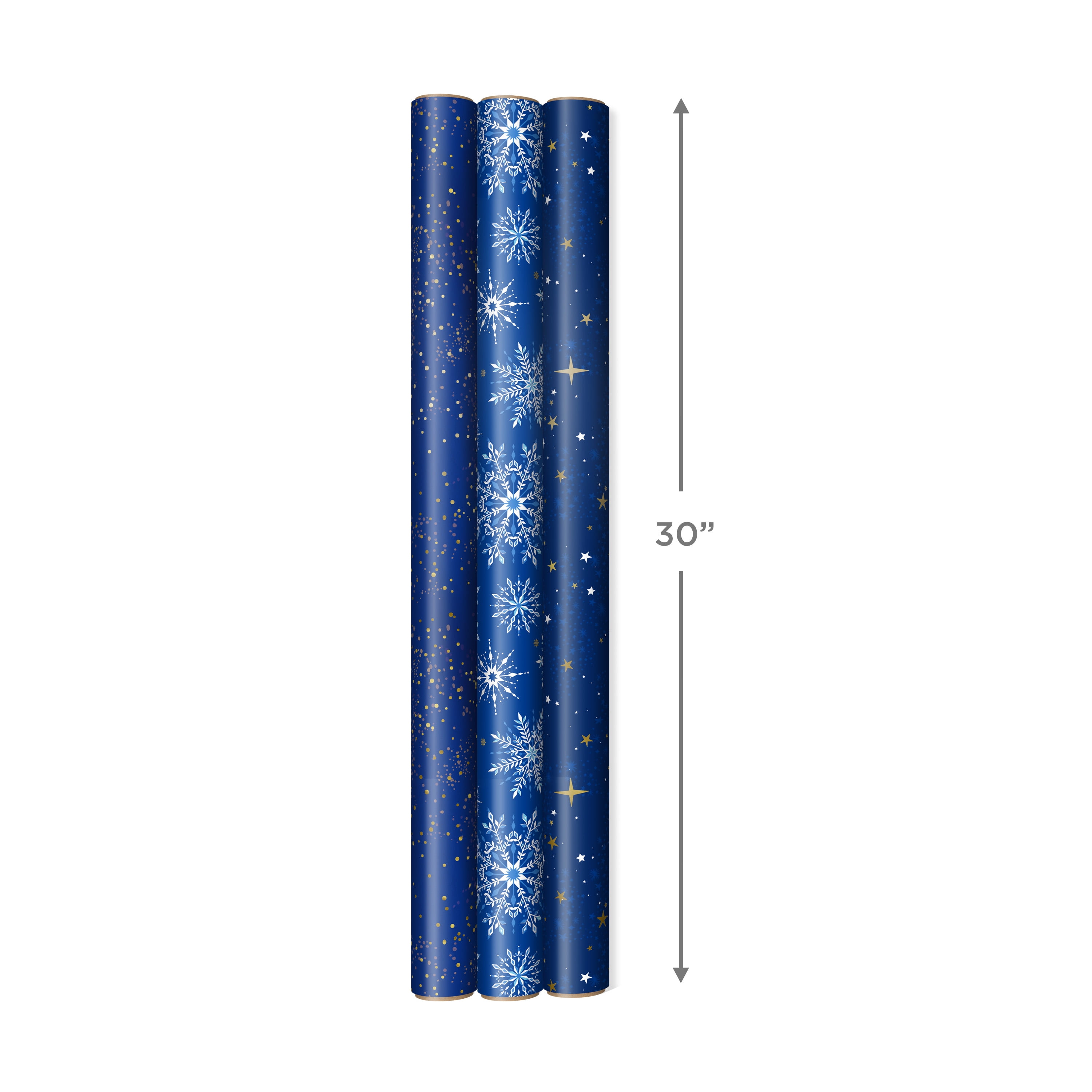 Universal Diamonds Blue Wrapping Paper by Owen