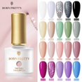 thumbnail image 2 of BORN PRETTY Nail Gel Polish Nude Color Nail Gel Nail Polish Glitter Sequins Soak Off UV Gel Nail Varnish Nail Art Design Gong Bohan LED, 2 of 2
