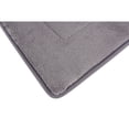 thumbnail image 4 of Tricol Clean FABBRICA HOME Ultra-Soft Extra-Thick Memory Foam Bath Mat 17 in x 24 in 17x24 - Slate Grey, 4 of 5