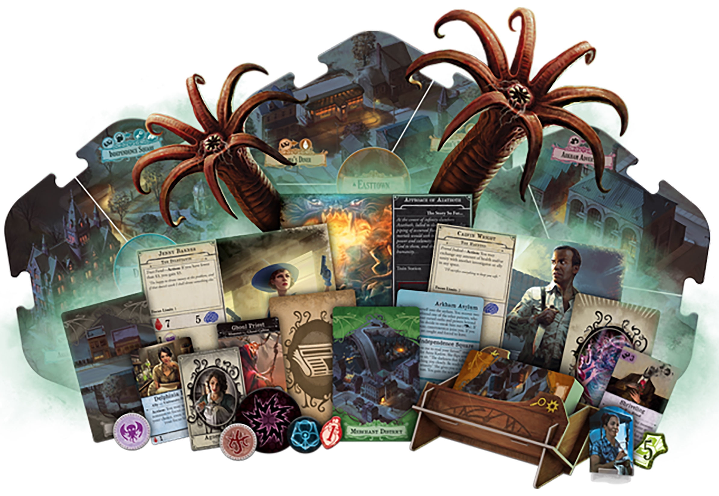 Arkham Horror Third Edition Strategy Board Game for Ages 14 and up, from Asmodee