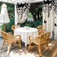 thumbnail image 4 of Outdoor Curtains for Patio Waterproof, Spring Botanical Outdoor Privacy Panels Grommet, Black Eucalyptus Butterfly Rustic Blackout Outside Curtains for Porch/Cabana/Pergola/Gazebo 54"x95", 1 Panel, 4 of 8