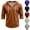 Camel, variant on HAJWOH Men's Hoodies 3/4 Sleeve Workout Beach Shirts Vneck Breathable with Drawstring Sweatshirt
