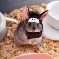 thumbnail image 4 of Pequeña mascota algodón sombrero de cálido gorra cabeza de cabeza para hámster de conejillo de indias, 4 of 6